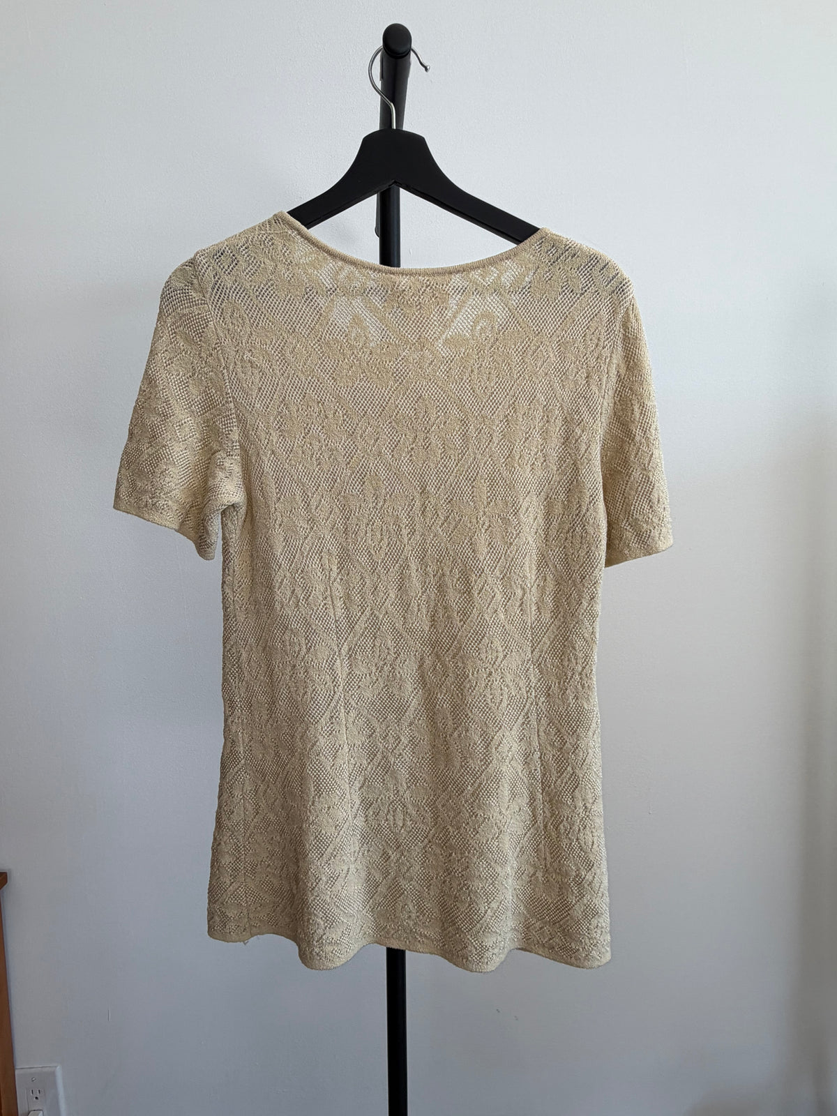 Escada Beige Lace T-Shirt