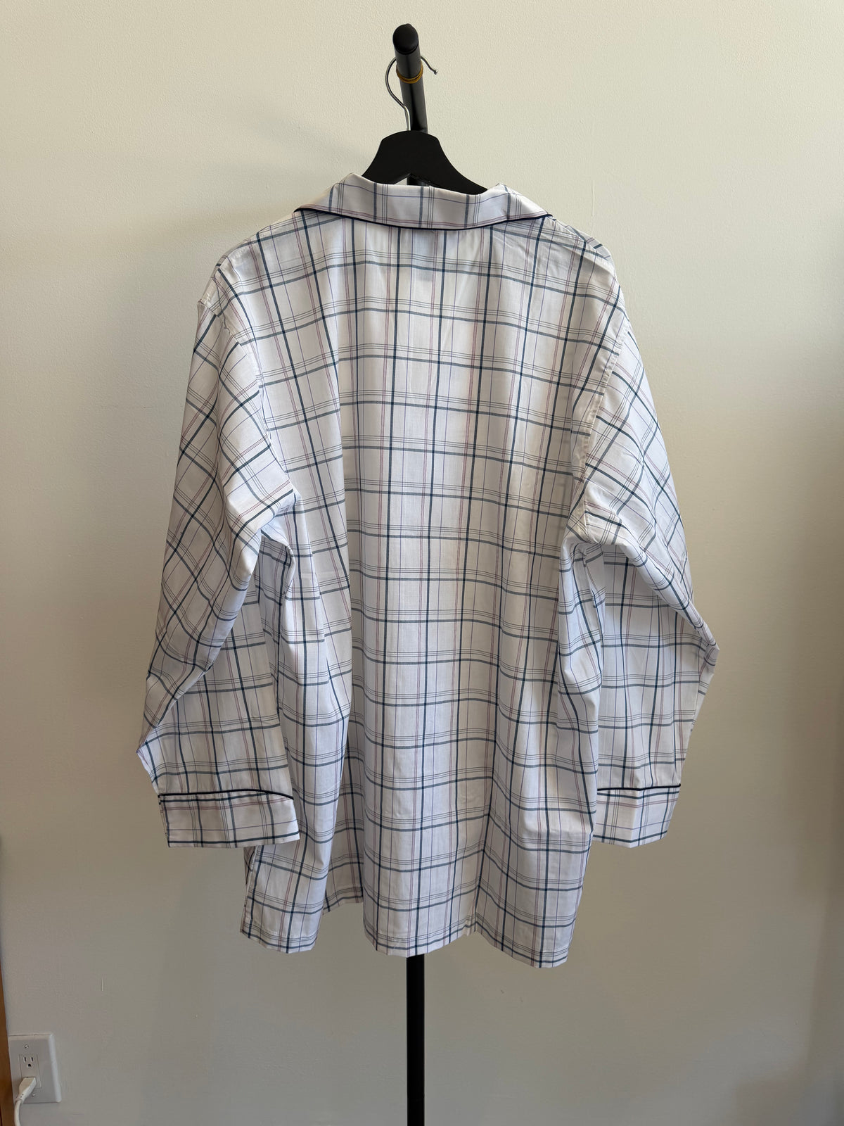 Dior White Plaid Pajama set