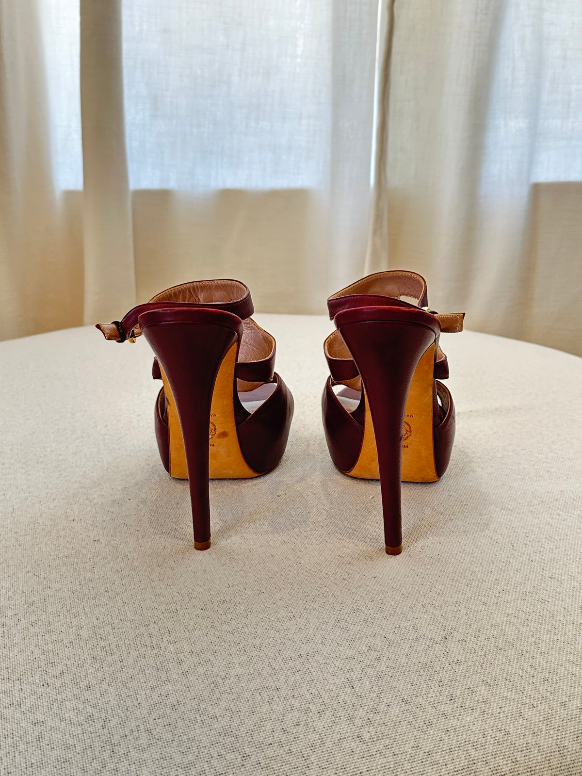 Versace Burgundy Shoes