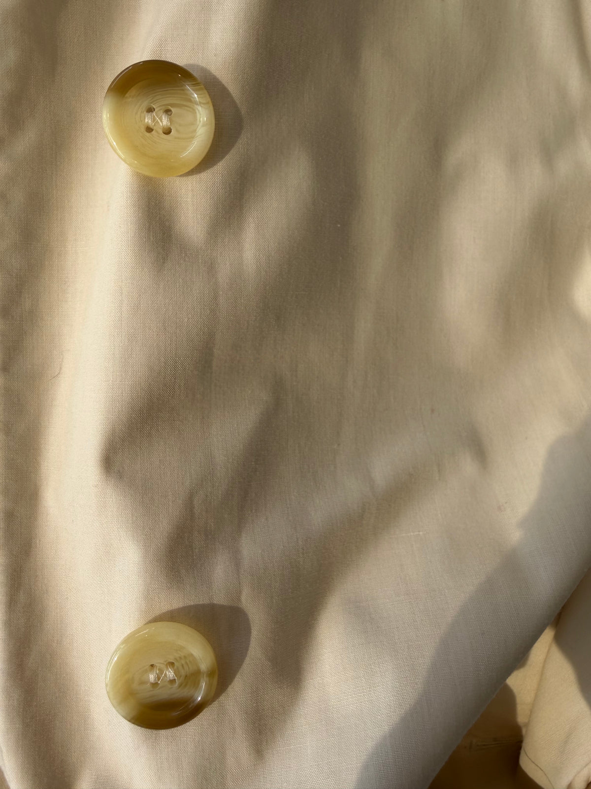 Long Cream Burberry Trench