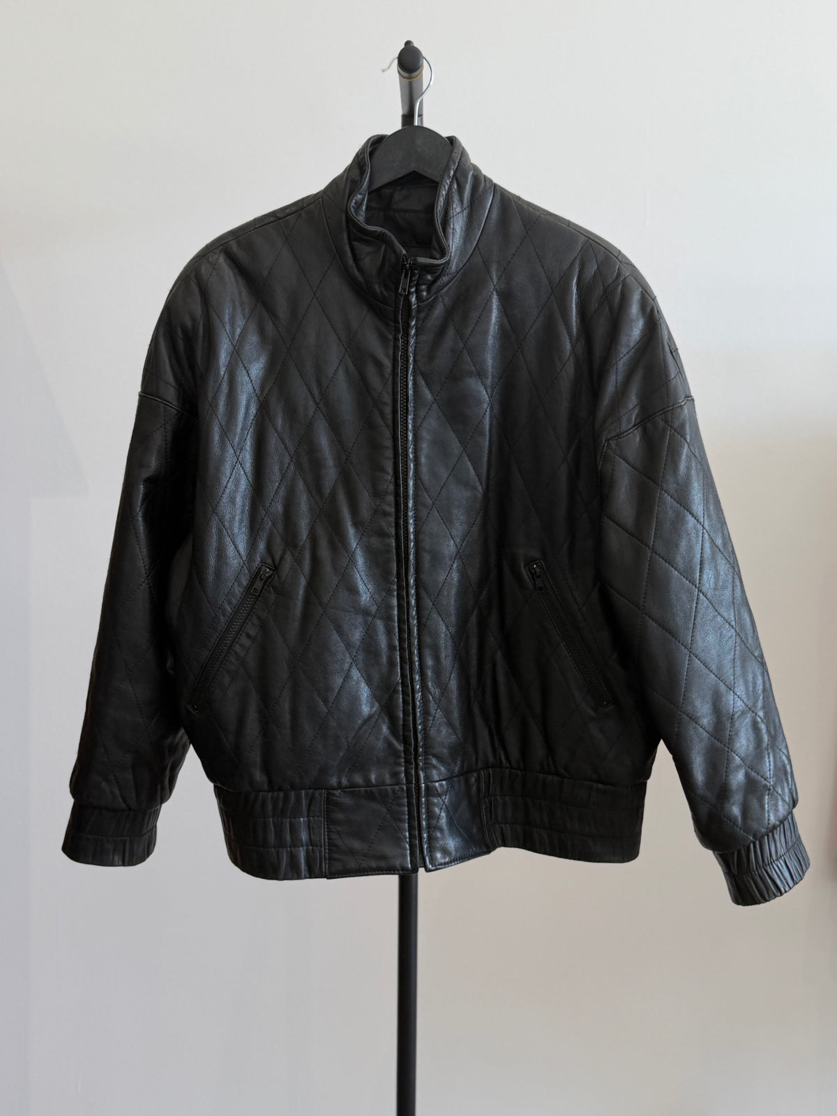 Etienne Aigner Leather Bomber