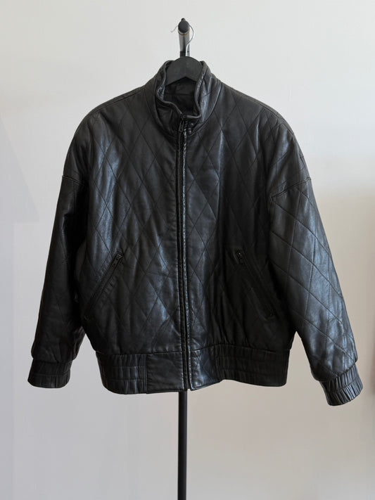 Etienne Aigner Leather Bomber