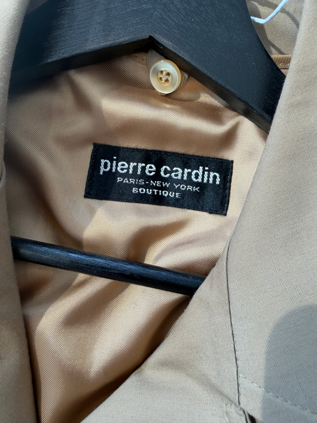 Pierre Cardin Trench Light Tan Pointed Collar with Belt