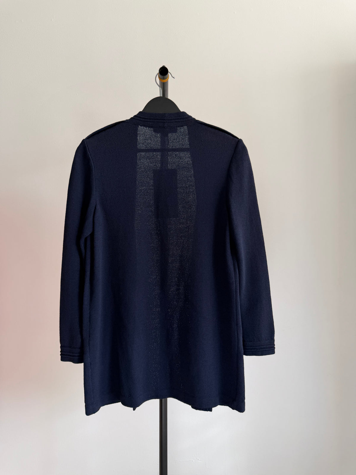 Vintage St. John Navy Open Front Cardigan