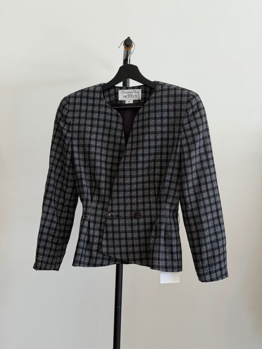 Dior Stripped Structured Navy Blazer