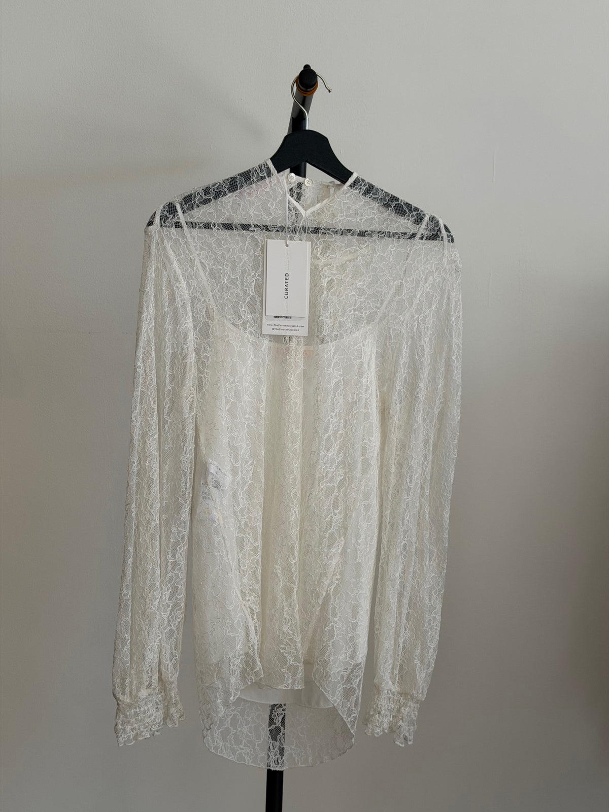 See By Chloe White Lace Blouse